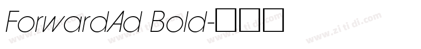 ForwardAd Bold字体转换